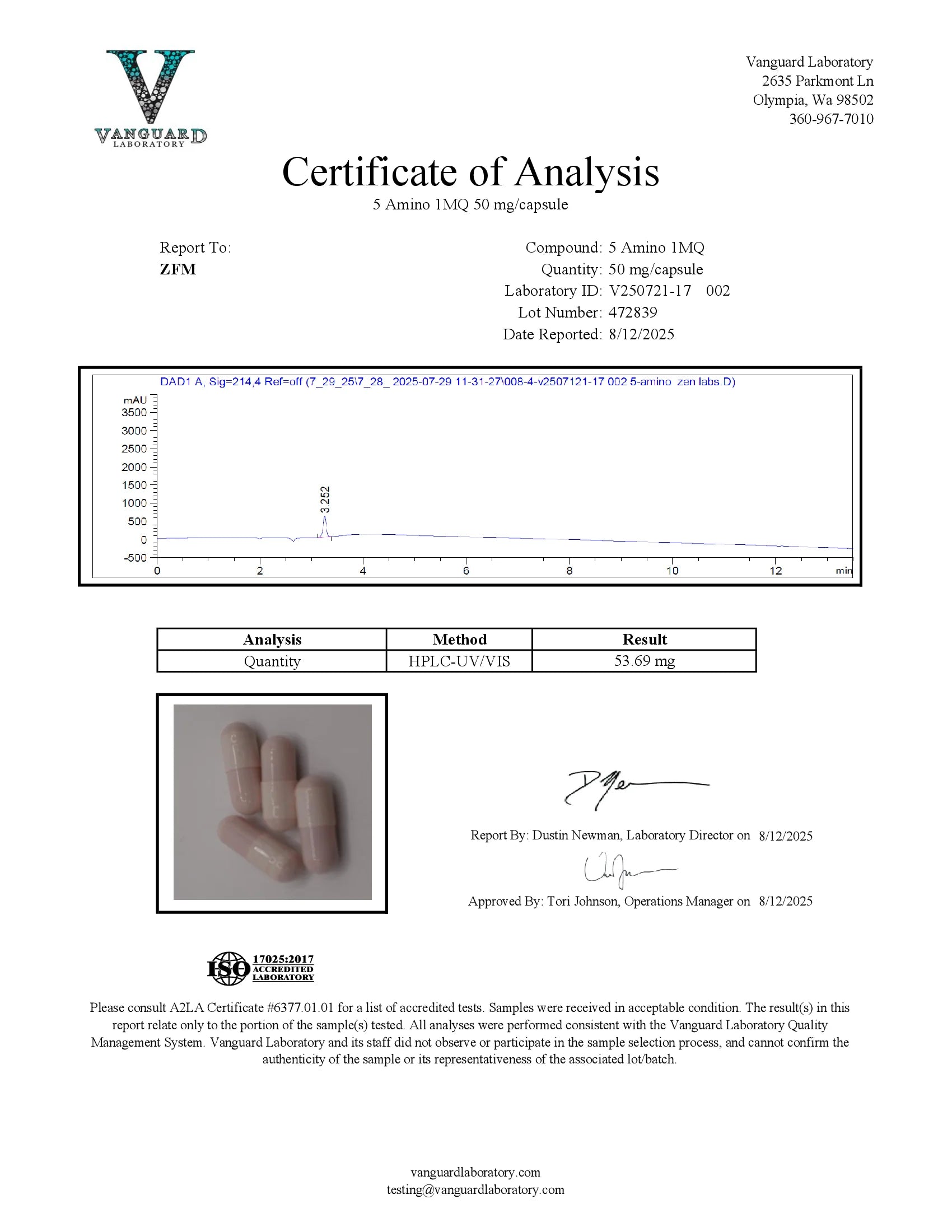 5-Amino-1MQ – 50mg Capsules